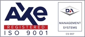 Certificazione ISO 9001 — sistema di gestione qualità, ente di certificazione AXE